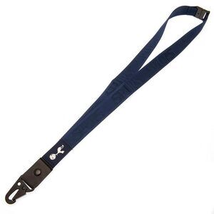 Tottenham Hotspur FC Deluxe Crest Lanyard / Navy Blue/White